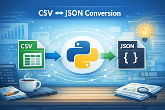 convert CSV and json files using python