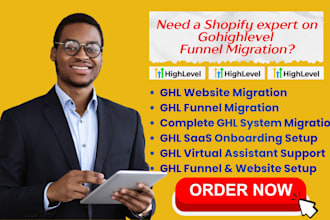 ghl migration ghl website ghl funnel ghl virtual assistant ghl saas onboarding