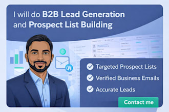 do b2b lead generation and prospect list building