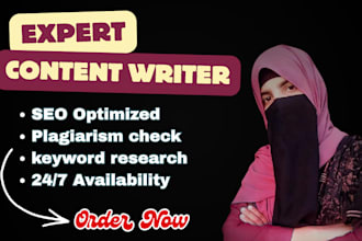 write SEO optimized articles and blog posts