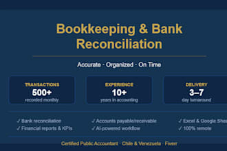 do bookkeeping and bank reconciliation for small businesses