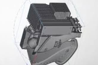 model 3d object for 3d printing with sti file using solidworks in 5 hours