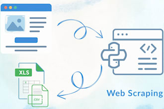 do web scraping, data extraction and parsing using python