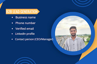 do b2b lead generation and provide verified email list