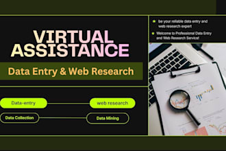 be your reliable data entry and web research expert