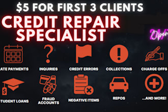 create a professional credit dispute letter