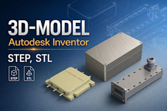 3d model of a part or assembly made of any material