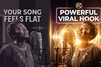 create a viral afro gospel worship hook for tiktok reels and songs