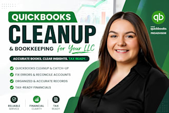 clean up messy quickbooks and fix bookkeeping fast
