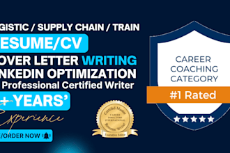 write a logistics resume for sailor, rail, maritime, supply chain and aviation