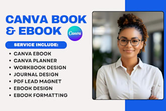 do editable canva journal, canva ebook design, canva workbook, canva lead magnet