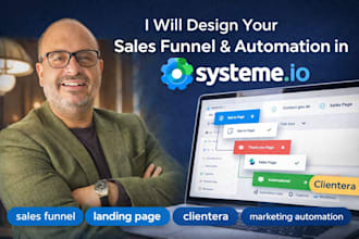 design your sales funnel and automation in systeme io