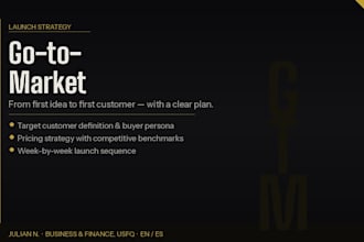 build a complete go to market strategy for your business