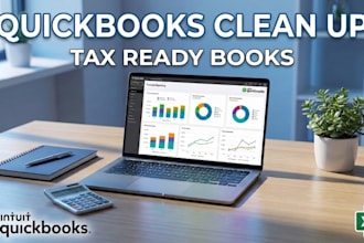 clean up and catch up your quickbooks for CPA ready US books