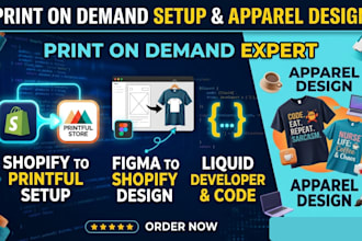 design redesign print on demand pod shopify store website