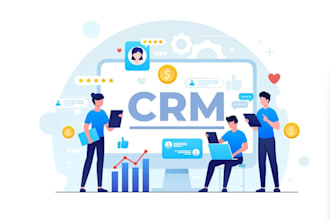 do CRM management, data entry and lead management