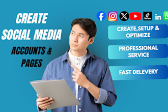 create and optimize your business page, facebook page and social media setup