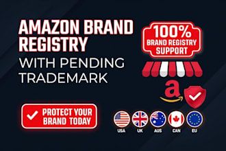 do amazon brand registry with pending trademark