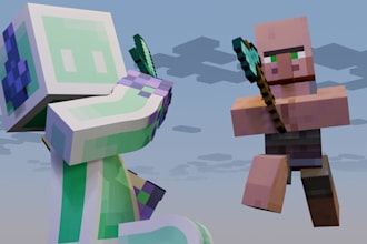 create a minecraft thumbnail