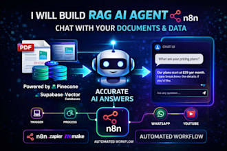 build ai chatbot that answers from your documents using rag, pinecone, supabase