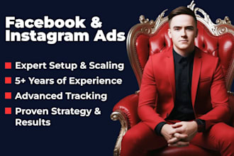 setup and manage profitable facebook ads, instagram ads and meta ads