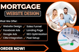 mortgage website business loan website mca sales funnel mortgage landing page