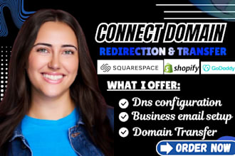 connect domain to any website or email, transfer or redirect domain