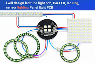 design led tube pcb, car led, led ring sensor lighting and panel light pcb