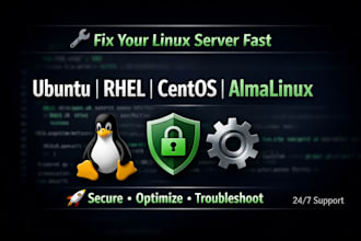 fix your linux server issues ubuntu, rhel, centos, alma