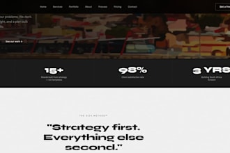design a professional, conversion focused website