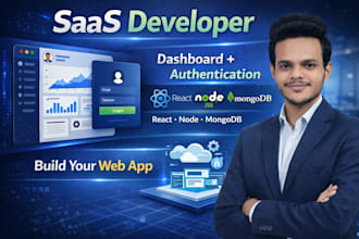 build a saas web application with dashboard and authentication