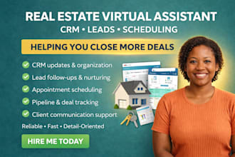 be your real estate virtual assistant for crm update and lead management