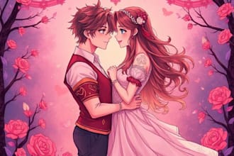 do custom romantasy character illustration, dnd commission