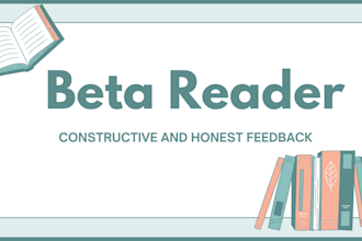 beta read and provide helpful feedback on your chapters