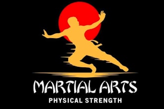 make  bold and powerful self defense logo for your brand