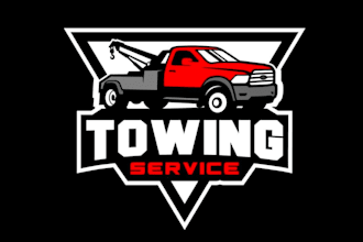 create eye catching vintage towing service logo for style