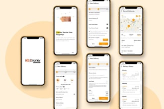 develop parcel and courier delivery website and app