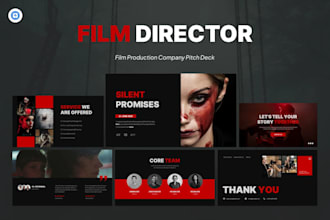 create pitch deck presentation for TV show, epk, podcast, film or screenplay