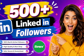 bring in instant 1000 followers on linkedin company page