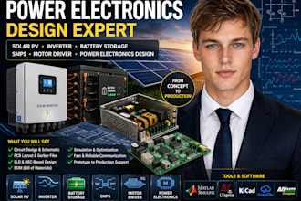 solar pv inverter battery storage smps driver power elctronics sld nec pcb desig