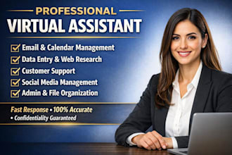 be your virtual assistant for admin and social media support
