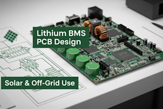 design lithium battery management system pcb for solar and off grid use