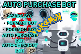 build fast auto purchase bot, restock monitor, auto checkout, monitoring bot