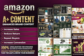 design professional amazon a content, listing images, ebc