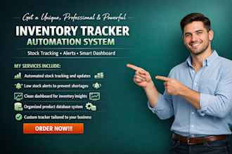 build automated inventory tracker in excel, google sheets, vba and macro
