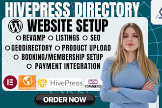 setup customize directory hivepress geodirectory listingpro wordpress website
