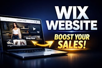 design wix website or redesign wix website and wix online store