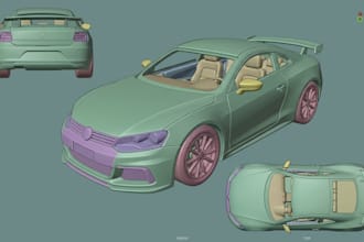 design 3d printable stl rc car body scale vehicle truck model automotive cad
