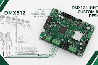 design dmx512 led lighting controller pcb for stage and custom rigs