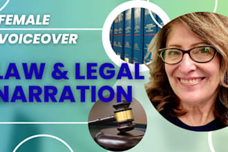 record your law or legal narration or cle voiceover